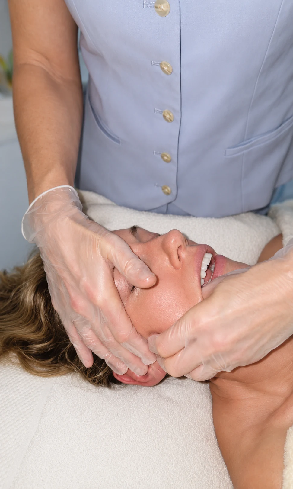 Buccal intraoral massage performed at Soulful Sculpt, Ashmore Gold Coast
